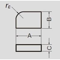 タンガロイ（Tungaloy） チップ（RA） 01-2:TX10S 1セット（10個：1個×10箱）（直送品）