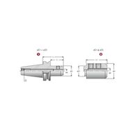 タンガロイ（Tungaloy） ツーリング機器（MZ） BT50EM12X100 1個（直送品）