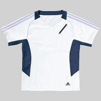 KAZEN adidas（アディダス）スクラブ 医療白衣 男女兼用 半袖 ホワイト O SMS111-10（直送品）