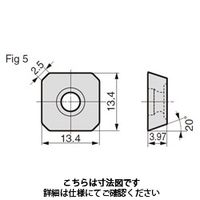 住友電工ハードメタル フライス用チップ SEET13T3AGSN-G:ACK300（直送品）