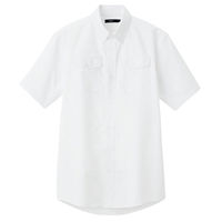 アイトス メンズ半袖オックスボタンダウンシャツ ホワイト 4L AZ7878-001 1着（直送品）