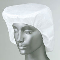 アイトス でんでん帽天井メッシュ（帯電帽） 001 ホワイト F HH102-001 1個（直送品）