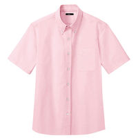 アイトス メンズ半袖オックスボタンダウンシャツ ピンク 5L AZ7872-060 1着（直送品）