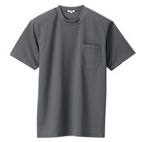 アイトス 吸汗速乾（クールコンフォート）半袖Tシャツ（ポケット付）（男女兼用） チャコールグレー SS AZ10576-044 1着（直送品）
