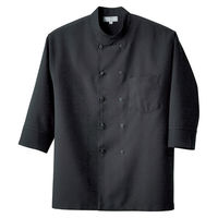 アイトス コックシャツ（男女兼用） ブラック 3L 861201-010 1着（直送品）