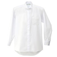 アイトス レディースウィングカラーシャツ ホワイト L 861209-001 1着（直送品）