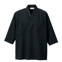 アイトス きもの衿ニットシャツ（男女兼用） ブラック L HS2900-010 1着（直送品）