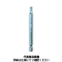 エイト 六角棒ビット 対辺6.35mm 溝9mm 単品 EAー63 2.5MMX75 EA-63 1セット(3本)（直送品）