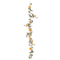 タカショー 人工観葉植物 ガーランド ローズ イエロー180cm 1セット（6本入）（直送品）