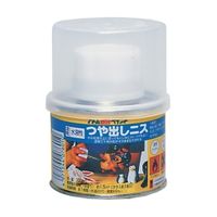 アトムサポート 水溶性ハケ入りつや出しニス 100ML 透明クリヤー 4971544076010 1セット(6缶)（直送品）