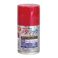 アトムサポート メタリックスプレー 100ML レッド 4971544222721 1セット(12本)（直送品）