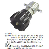 ユタカ 計測機器 ステンレス製超高圧用圧力調整器（出入口高圧用継手）