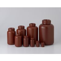 コクゴ PE広口瓶 茶 2L （10本入） 101-5850701 1箱（10個）（直送品）