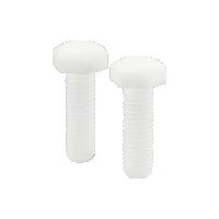 鍋屋バイテック(NBK) 樹脂ねじ（PTFE：テフロン / 六角ボルト） SPT-M10-20-H 1個（直送品）