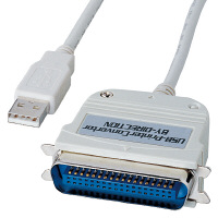 サンワサプライ コンバータケーブル USB1.1（Type A）[オス] - パラレル（IEEE1284）n[オス]