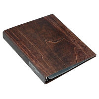 エトランジェ・ディ・コスタリカ　Ａ4葉書ファイル［ＷＯＯＤ］ブラウン　ＷＯＯＤー２０ー０３　3冊　（直送品）