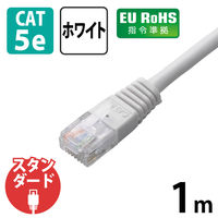 LANケーブル 1m cat5e準拠 より線 スリムコネクタ ホワイト LD-CTN/WH1 エレコム 1本