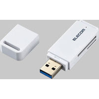 エレコム メモリリーダライタ　ＵＳＢ3．0対応　直挿し　ＳＤ系専用　ホワイト MR3-D011WH 1個