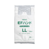 シモジマ レジ袋（半透明）EFハンド 05462 1セット（1400枚:100枚入×14袋） 23-7268-04（直送品）
