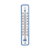 温度計　プラスチック製　30cm　ブルー　48361　1セット（20個）　シンワ測定　（直送品）
