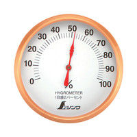 湿度計　T-1　丸型　10cm　72690　1セット（10個）　シンワ測定　（直送品）