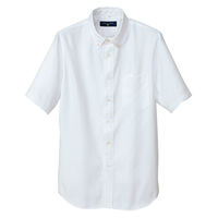 アイトス 半袖ボタンダウンシャツ（ヘリンボーン）（男女兼用） ホワイト AZ-50404-001