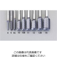 エスコ 10x19mm/6mm軸 [Coated]超硬バー(End Cut) EA819VJ-10 1セット(2本)（直送品）