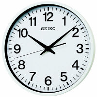 SEIKO（セイコー）掛け時計 [電波 スイープ 大型 防湿 防塵] 直径450mm GP201W 1個（直送品）