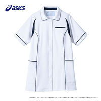 住商モンブラン レディスジャケット（半袖） 医療白衣 ホワイト×ネイビー 3L CHM052-0109（直送品）