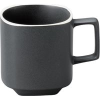 器望 マグカップ カーボンブラックスタックマグカップ [3個入] kbu-0556749008（直送品）
