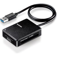 カードリーダー USB3.0 超高速 【SD+microSD+MS+CF対応】 ブラック MR3-C402BK エレコム 1個