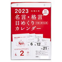 高橋書店 【2023年版】名言・格言日めくりカレンダー B5 E501 1冊（直送品）