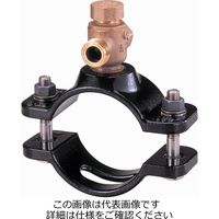 タブチ 日本水道協会形・サドル付分水栓 JWWA Bー117 A形(ボール式平行形) 鋳鉄管用 NXD-P-100X20 1個（直送品）