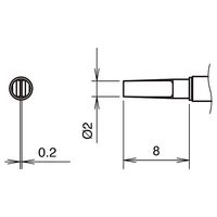 白光 こて先 T38シリーズ T38-02L2 1個（直送品）