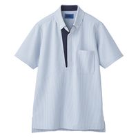 セロリー ポロシャツ（ユニセックス）ネイビー×ホワイト 65621