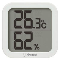 ドリテック デジタル温湿度計 クラル O-414WT 1個