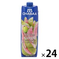 CHABAA 100％ミックスジュース グァバ（グァバ アンド グレープ）1L 1セット（24本）