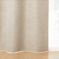 無印良品 ポリエステル二重織ノンプリーツカーテン（防炎・遮光性） 幅100×丈105cm用 良品計画