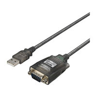 バッファロー USBシリアル変換ケーブル ブラックスケルトン BSUSRC0