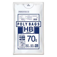 オルディ ポリバッグＨＢ　７０Ｌ　半透明　１０Ｐ PBHB-N70A-10（直送品）