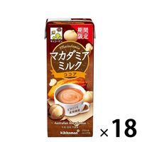 キッコーマン マカダミアミルク ココア 200ml 1箱（18本入）