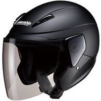 マルシン工業 マルシン(Marushin) バイクヘルメット セミジェット Mー520 マットブラック フリーサイズ (57~60cm) 5209（直送品）