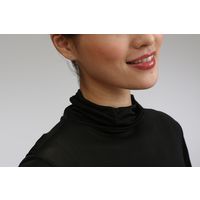 シルク ハイネック 長袖 インナー Ｔシャツ 女性用 ブラック M 7049M-BK 1本（直送品）