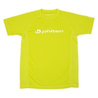ファイテン(phiten) RAKUシャツSPORTS 半袖 ロゴ入り Tシャツ ライム×ロゴ白 O JG357006 1枚（直送品）