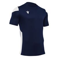macron（マクロン） サッカー 半袖シャツ POLIS ショートスリーブゲームシャツ 5081 ネイビー/ホワイト