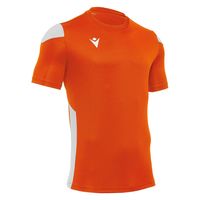 macron(マクロン) サッカー 半袖シャツ POLIS ショートスリーブゲームシャツ 5081 オレンジ/ホワイト 3XS 1枚（直送品）