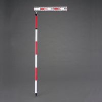 エスコ 50cm 測量ロッド(アルミ製/伸縮ポール付) EA720ME-100 1個（直送品）