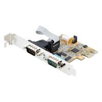 PCIeカード／シリアルRS232C／2ポート StarTech.com 21050-PC-SERIAL-CARD 1個（直送品）