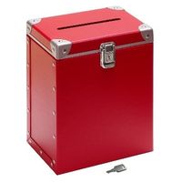 コレクト 投票ボックス　パスコ製　赤 M-512-RE 1台（直送品）