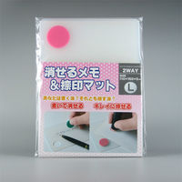 サンビー 消せるメモ＆捺印マットＬ　ピンク NM-L01 5枚（直送品）